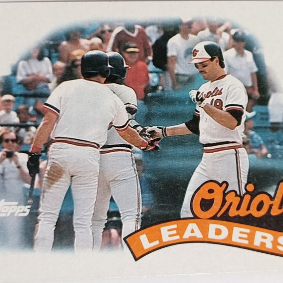 Vintage Baseball Card Baltimore Orioles Leaders 1988 Topps 381 - Picture 2 of 6